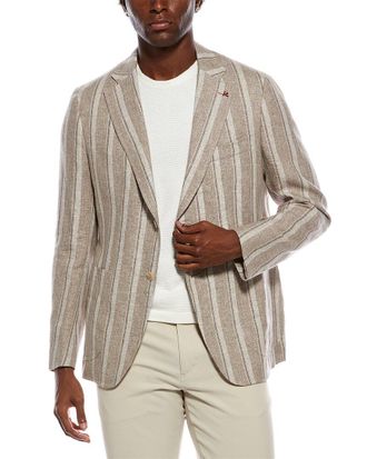 Isaia Capri Linen & Wool-Blend Sport Jacket