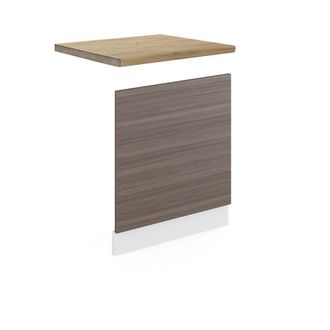 Vicco Panel Frontal R-line, Gris, 60 Cm, Et Roble Vicco