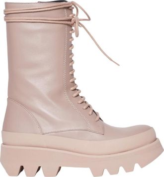Paloma Barceló Lace-up Boots, female, Beige, Size: 10 US Beige Ankle Boots with Zipper
