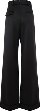 Ann Demeulemeester Womens Belinda Loose Fit Trousers - Black Wool - Size EU 38 (Womens)