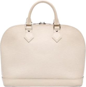 Louis Vuitton Tweedehands leren Louis Vuitton tassen - Dames - Vintage Handtas - Wit - ONE Size - Vintage
