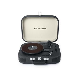 Muse Sistema Est&eacute;reo Con Tocadiscos Mt-201 Dg Puerto Usb Entrada Aux