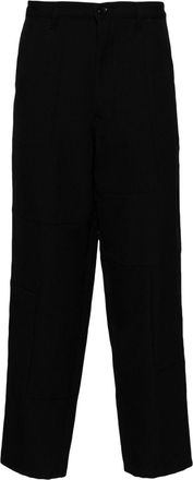 Comme Des Garçons panelled wool tapered trousers - men - Wool - M - Black