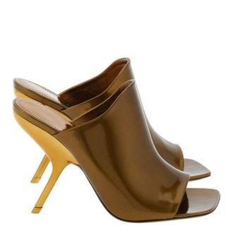Ferragamo Era X5 Leather Open-Toe Sandals, Size 10 B