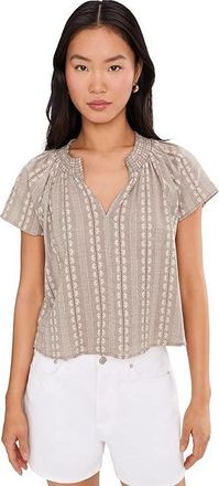 Splendid Meadow Blouse Womens Clothing Light Wicker : XL (Womens 14-16), Cotton
