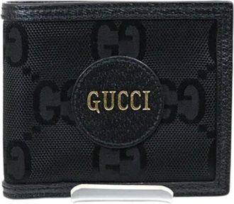 Gucci Pre-owned Nylon Portemonnee - unisex - Vintage Accessoires - Zwart - ONE Size - Nylon - Vintage