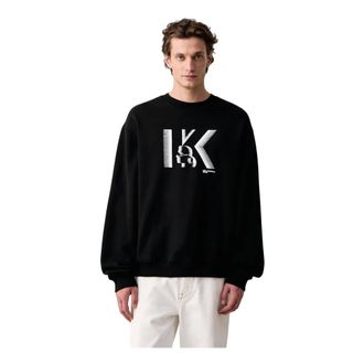 Karl Lagerfeld Crewneck Sweatshirt - Heren - Sweatshirts & Hoodies - Zwart - Maat: 2XL Katoen