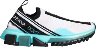 Dolce & Gabbana Logo Print Slip On Sneakers - Dames - Sneakers - Veelkleurig - 40 1/2 EU - Polyester - Schoenen