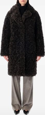 Stand Studio textured coat - women - Fabric - 36 - Brown