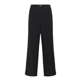 Saint Tropez Broeken, Dames, Zwart, XL, Celest SZ Wide Leg Pants