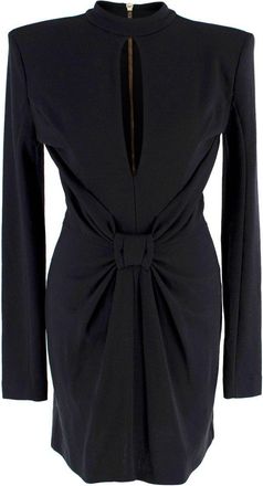 Balmain Black Bow Mini Dress Size S