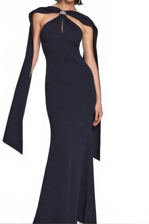 Joseph Ribkoff Womens Trumpet Dress In Navy