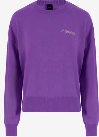 Pinko Pinko Wool And Cashmere Logo Sweater