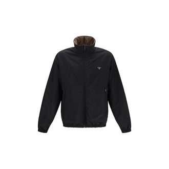 Prada Recycled Polyamide Down Jacket - Brown