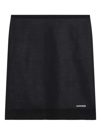 Miu Miu Gonna in maglia - Blu