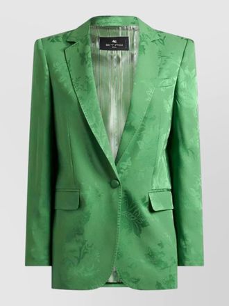 Etro floral print double breasted outerwear