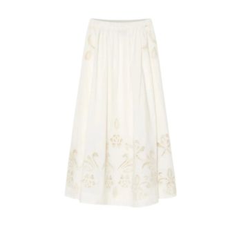 Forte_Forte Midi Skirts, female, White, Size: M Flared Midi Skirt