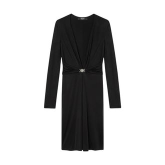 Versace Midi Dresses, female, Black, Size: 2XS Cocktail Dress