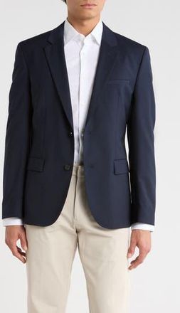 BOSS Karl Wool Blend Sport Coat in Dark Blue at Nordstrom Rack, Size 42Short