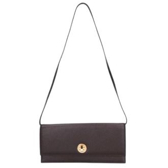 Bulgari Pre-owned Vintage Schoudertas - Dames - Pre-owned - Bruin - Maat: ONE Size Leer