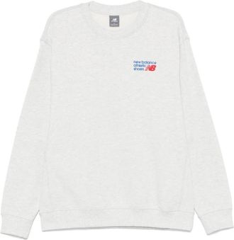 New Balance Sweater - Heren - Sweatshirts - Grijs - M - Hoodies & sweatvesten