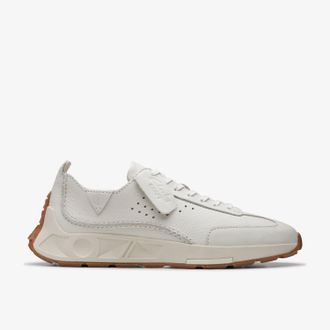 Clarks Craft Speed Witte Leren Schoenen