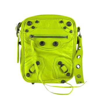 Balenciaga Pre-owned Cross Body Bags, unisex, Green, Size: ONE SIZE Pre-owned Vintage Shoulder Bag