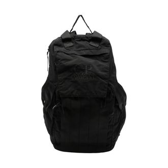 C.P. Company Backpacks, male, Black, Size: ONE SIZE Plain Paper Touch Mixed Backpack