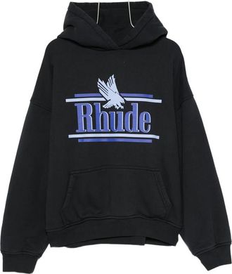Rhude Logo-print Pouch-pocket Hoodie
