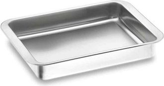 Lacor Bandeja Met&aacute;lica Rustidera Inoxidable 40 X 31 X 6 Cm Bandeja Horno De Acero Inoxidable