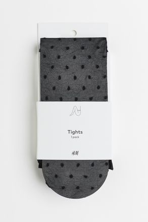 H&M Gepunktete Strumpfhose 20 Denier - Schwarz