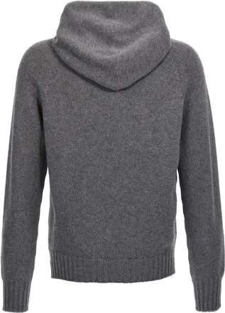 Maryya Wool Blend Hoodie - Gray