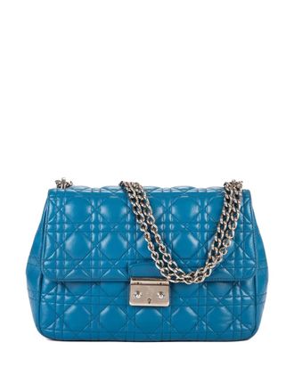 Dior Miss Dior cannage-leather shoulder bag - Blue