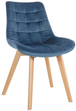Clp Silla De Comedor Brook En Terciopelo Azul