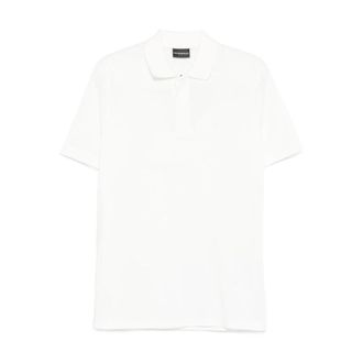 Emporio Armani Travel Essentials Piqu&eacute; Polo Shirt - Heren - Polos - Wit - 3XL - Katoen - Tops
