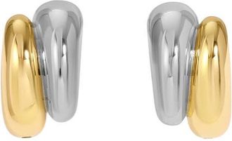 Lili Claspe Manon Double Hoop Earrings in Two Tone at Nordstrom