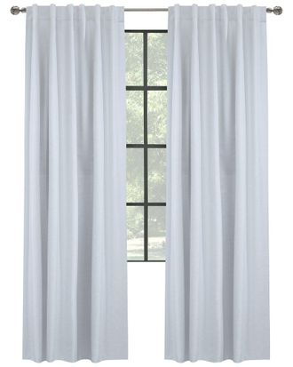 Thermalogic Thermaplus Baxter Total Blackout Textured Dual Header Curtain Panel