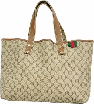 Gucci Beige Pvc Tote Bag (Pre-Owned)