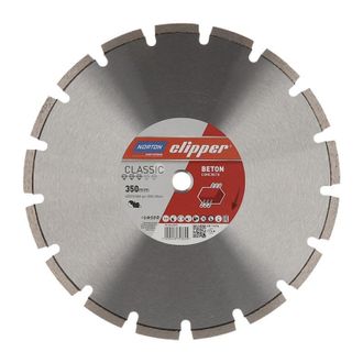 Norton Disque &Agrave; Tron&ccedil;onner Diamant Classic B&eacute;ton D.350mm Al&eacute;sage.25,4mm 2,8mm 10mm