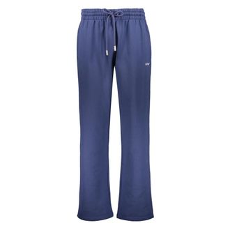 Off-white Sweatpants, male, Blue, 2XL, Lightweight Drawstring Trousers