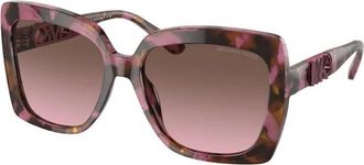 Michael Kors Stijlvolle Carey Zonnebril met Cordovan Gradi&euml;nt - unisex - Zonnebrillen - Bruin - 57 MM - Accessoires