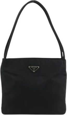 Prada Pre-owned Shoulder Bags, female, Black, Size: ONE SIZE Pre-owned Vintage Tote Bag