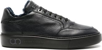 Casadei Leren Wollen Sneaker Trainers - Heren - Sneakers - Blauw - 42 EU - Wol - Schoenen