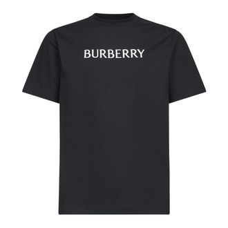 Burberry Heren, Tops, Zwart, Maat: 2XS Katoen