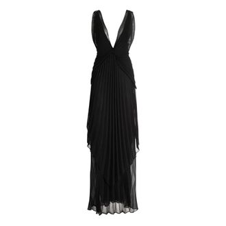 Genny Gowns, female, Black, Size: S Long Chiffon Dress