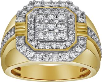 LuvMyJewelry Golden Gloves 14K Yellow Gold Diamond Men Statement Ring - 1.75ct