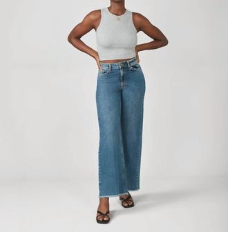 Lola Jeans Milan Wide Leg Jean In Dim Sky