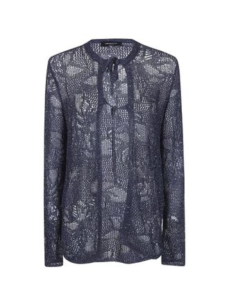 Fabiana Filippi Ribbon Round Neck Cardigan