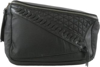 Loewe Black Nylon Leather Shoulder Bag (Pre-Owned)