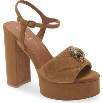 Kurt Geiger Kensington Platform Sandal in Tan at Nordstrom Rack, Size 8.5Us / 39Eu